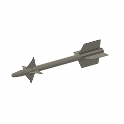 Flügel und Nase für 2 Sidewinder Raketen