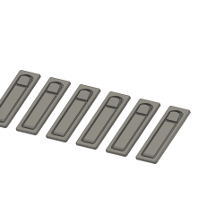 6 pieces flap locks (dummys), AS 350