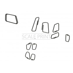 window seals for AS 350 scale 1/4.5 Vario